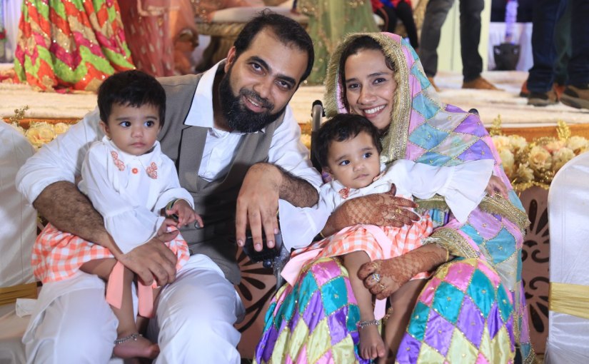 “My husband is my spine, and my daughters are the miracle that completes my life”